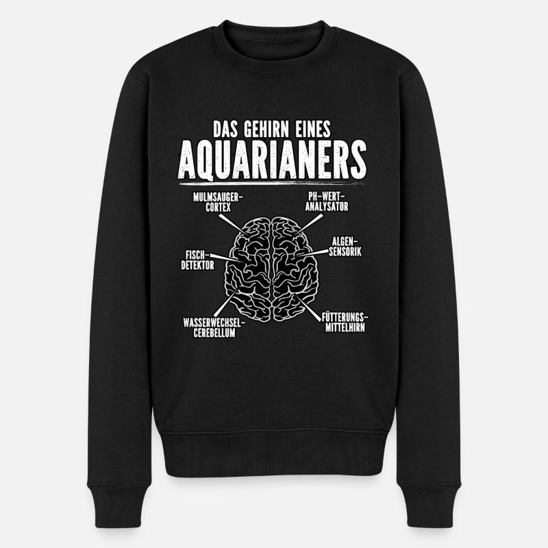 Aquarianer - Männer Premium Bio Pullover - Schwarz