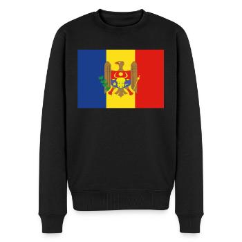Offizielle moldauische Flagge Mexican Country Pride - Männer Premium Bio Pullover - Schwarz - Vorne - Nico (187cm)