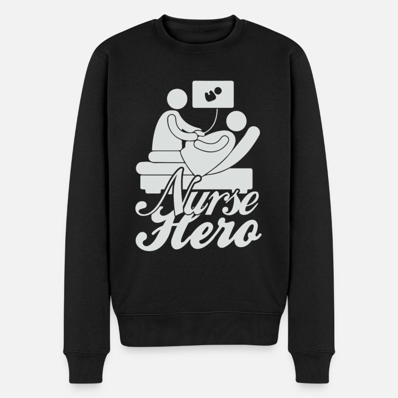 Infirmière détenue - Pull Premium bio Homme - noir