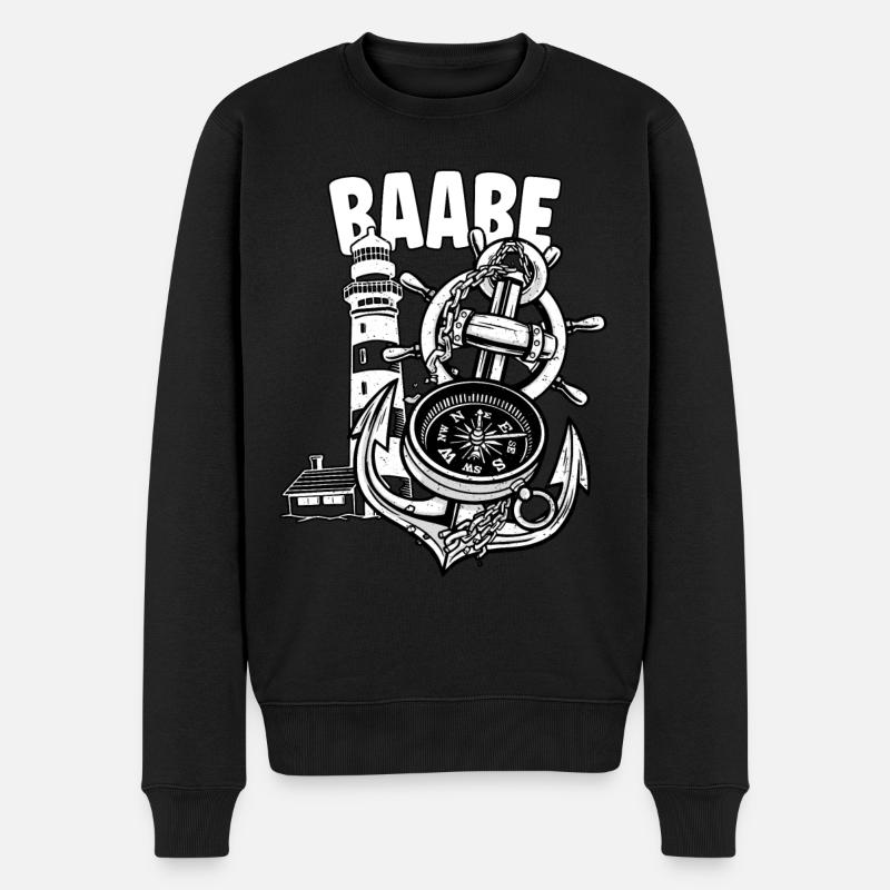 Baabe - Männer Premium Bio Pullover - Schwarz