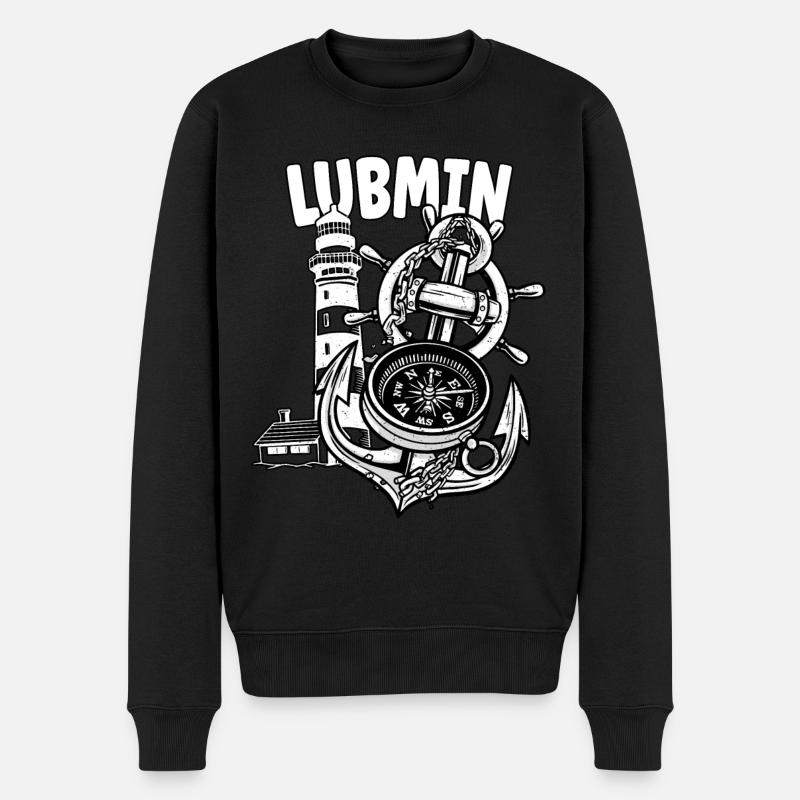 Lubmin - Männer Premium Bio Pullover - Schwarz