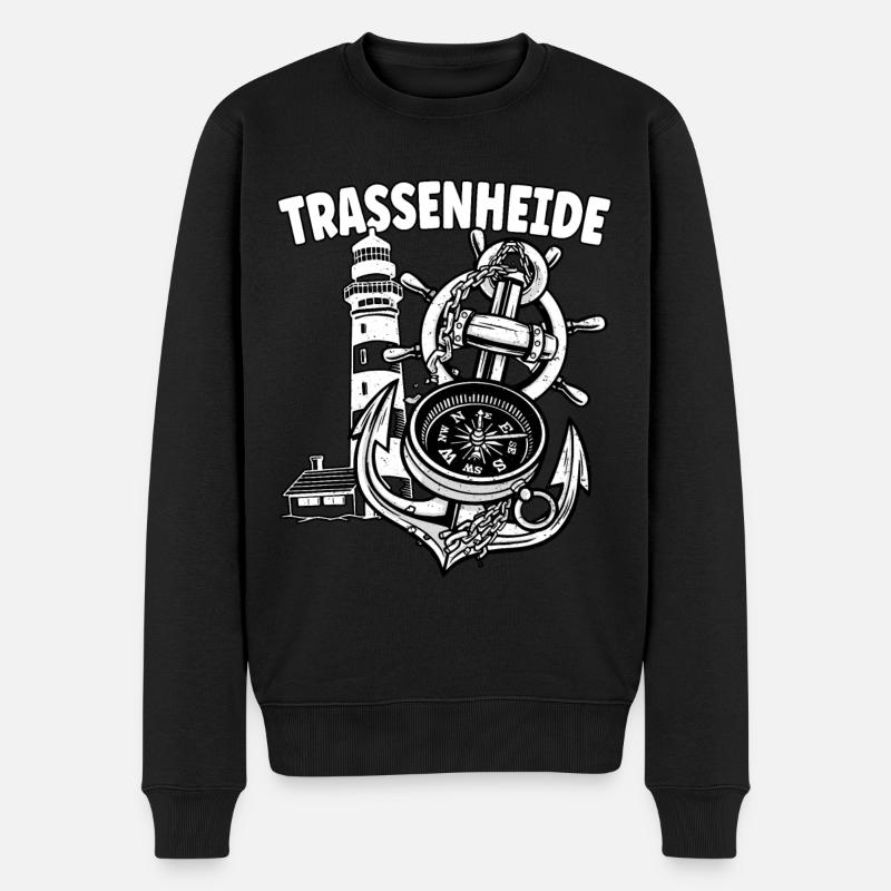 Trassenheide - Männer Premium Bio Pullover - Schwarz