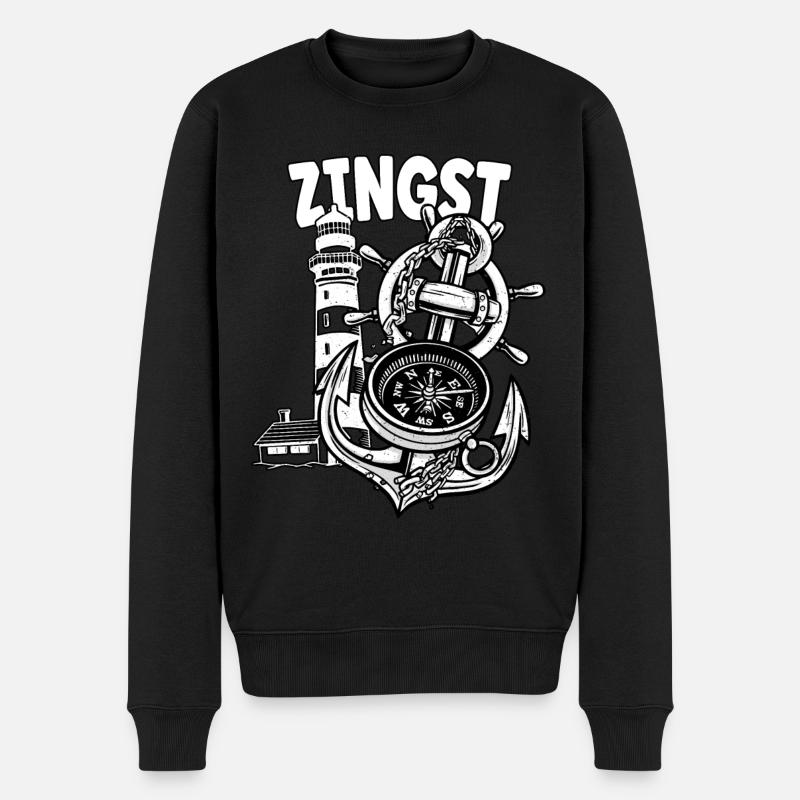 Zingst - Pull Premium bio Homme - noir