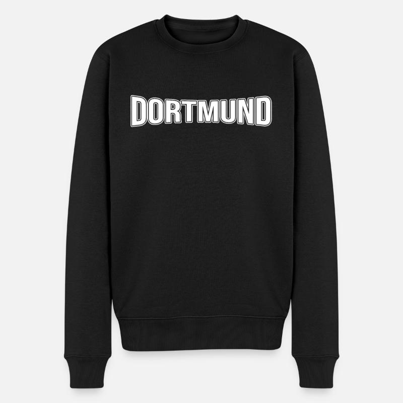 Dortmund - Männer Premium Bio Pullover - Schwarz