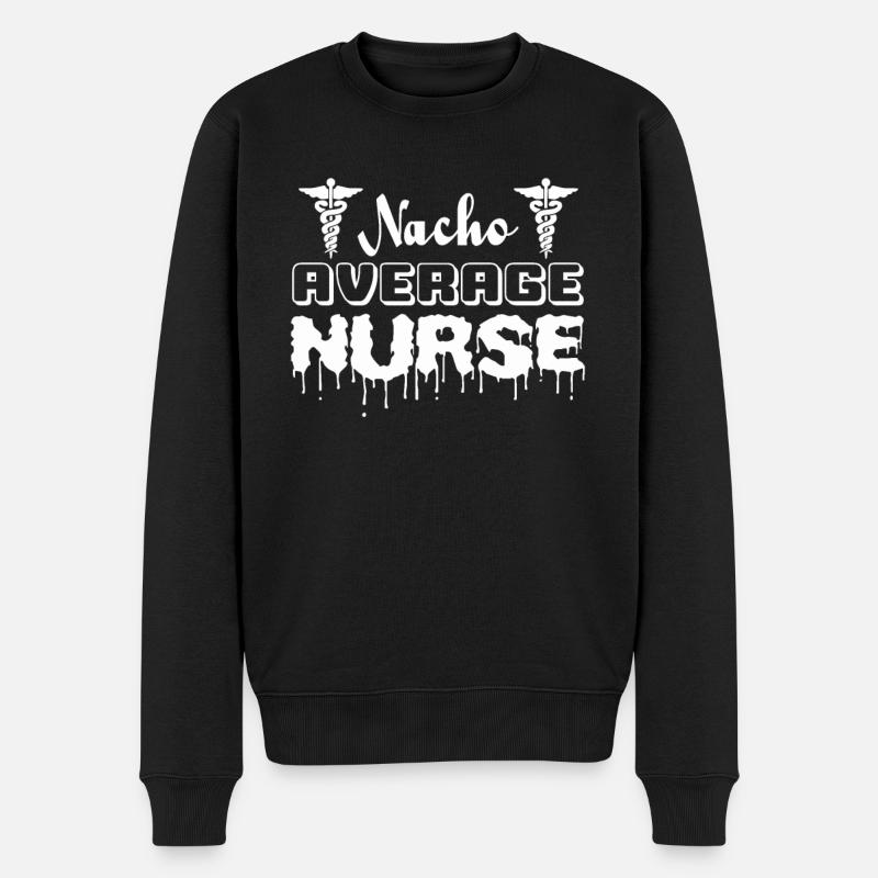 Nacho Infirmière moyenne - Pull Premium bio Homme - noir