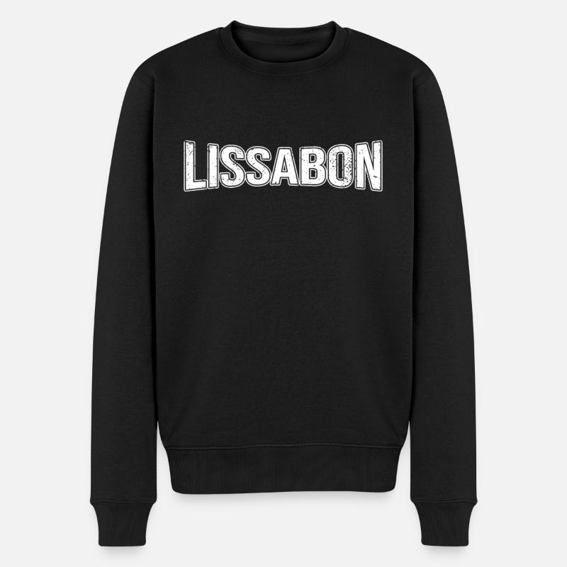 Lisbonne - Pull Premium bio Homme - noir