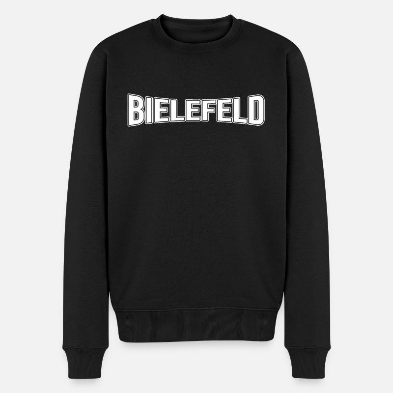 Bielefeld - Männer Premium Bio Pullover - Schwarz