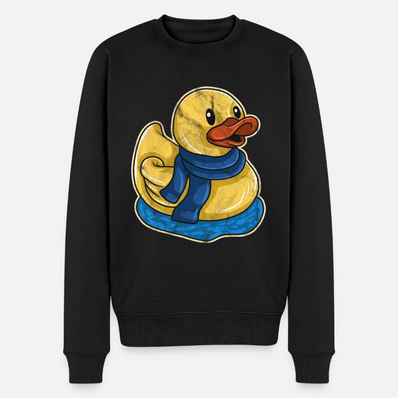 Canard Cadeau Enfants Baignoire Canetetet - Pull Premium bio Homme - noir