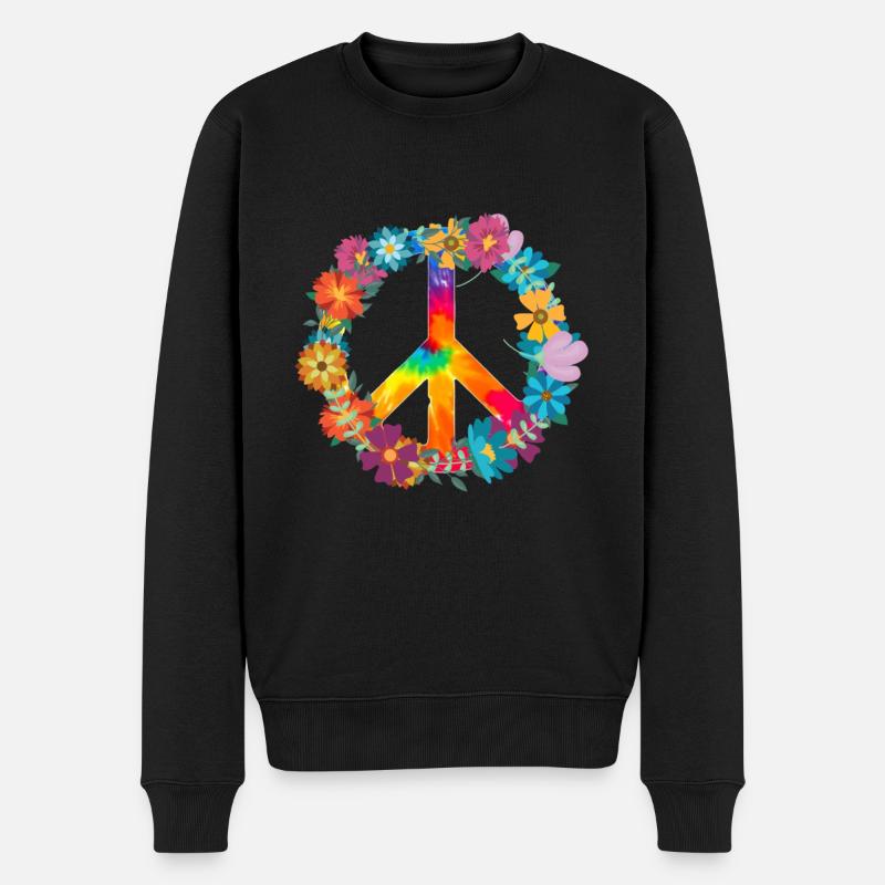 Hippy - Men's Premium Organic Jumper - black