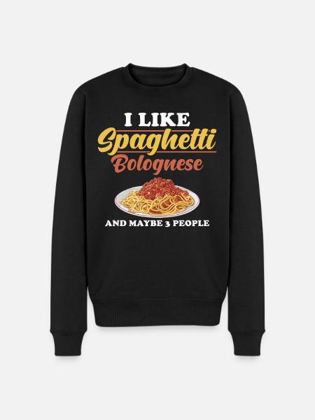 Spaghetti Bolognese - Men's Premium Organic Jumper - black