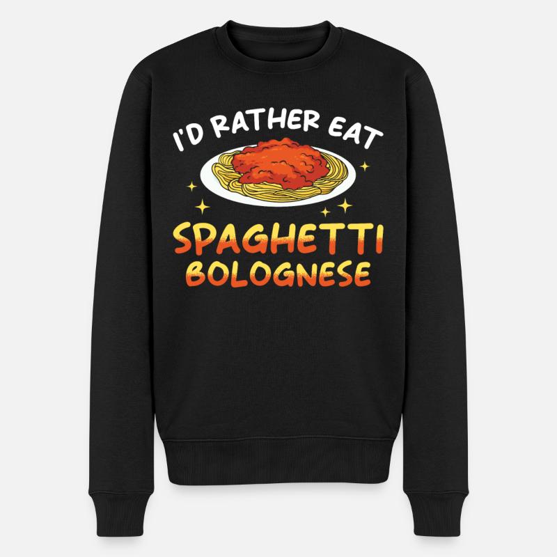 Spaghetti bolognaise - Pull Premium bio Homme - noir