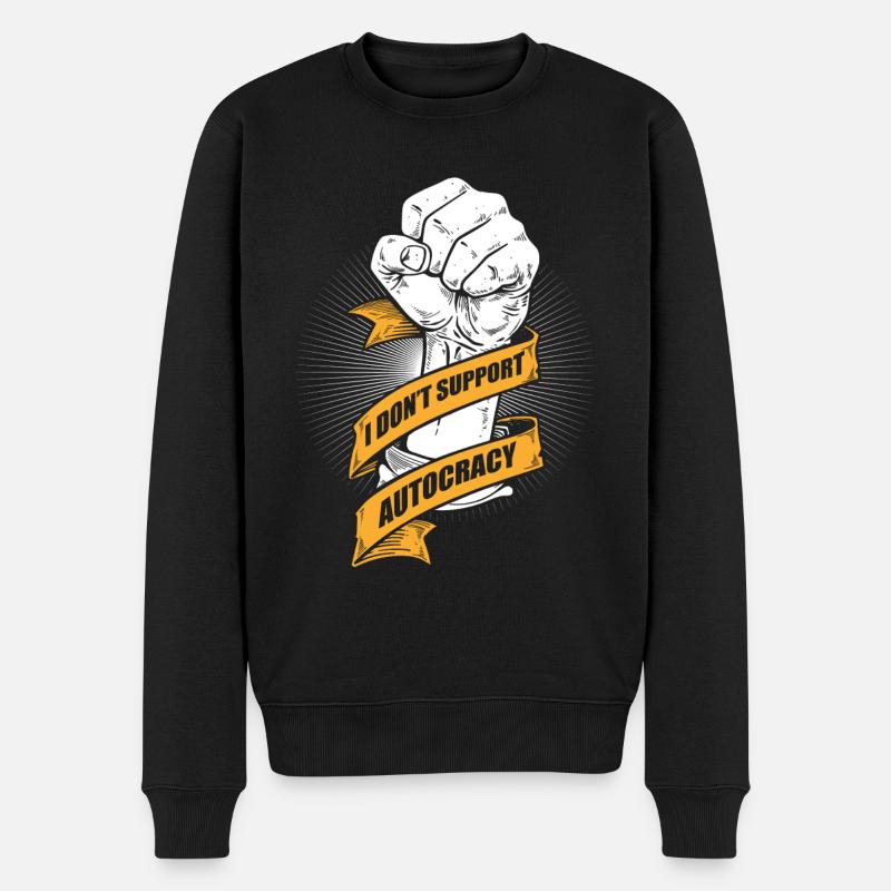 Anti-autocratie - Pull Premium bio Homme - noir