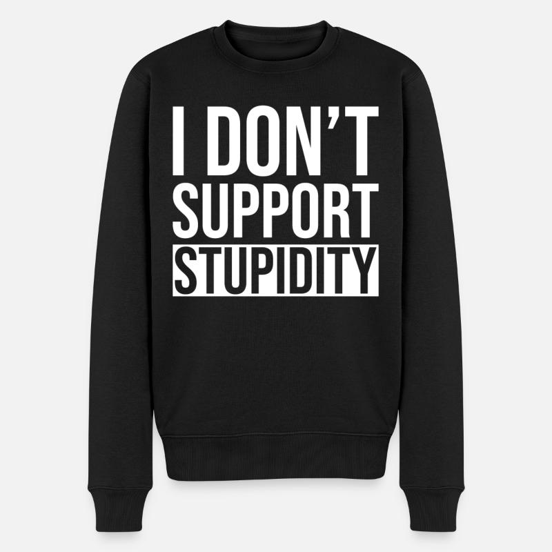 Anti Stupidité - Pull Premium bio Homme - noir