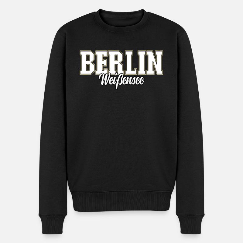 Berlin Weissensee - Pull Premium bio Homme - noir