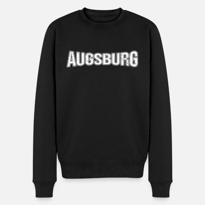 Augsburg - Männer Premium Bio Pullover - Schwarz