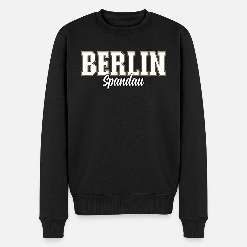Berlin Spandau - Pull Premium bio Homme - noir