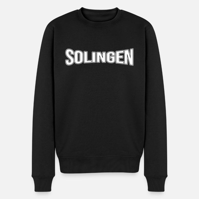 Solingen - Männer Premium Bio Pullover - Schwarz