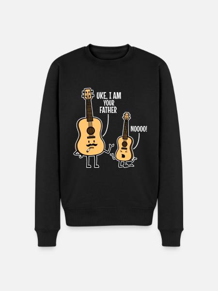 Uke i am your father - Men's Premium Organic Jumper - black