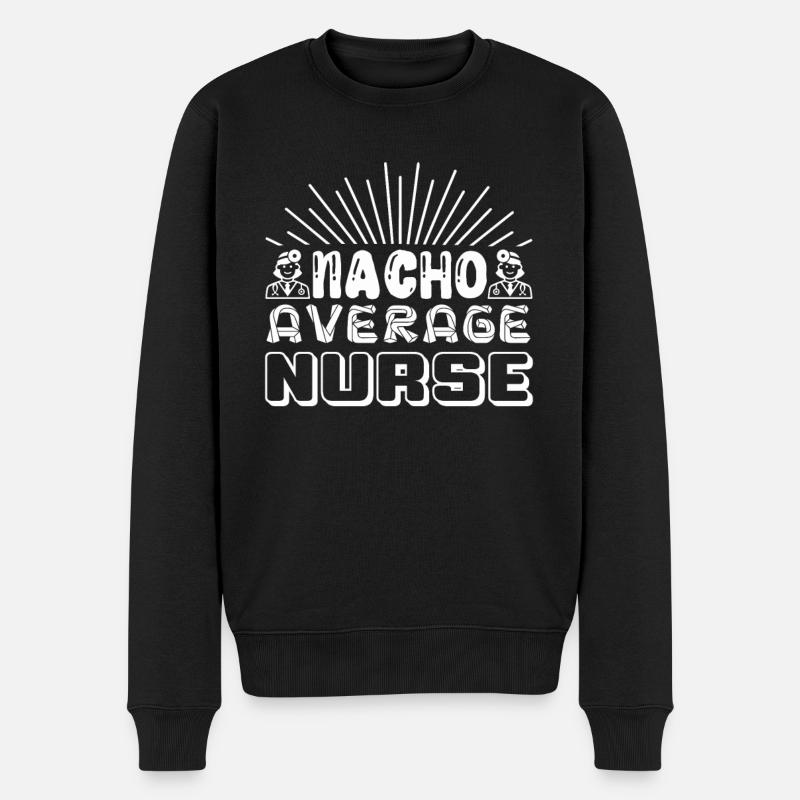 Nacho Infirmière moyenne - Pull Premium bio Homme - noir