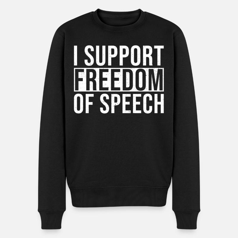 Liberté d’expression - Pull Premium bio Homme - noir