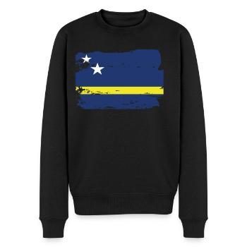 Offizielle Curacao Flagge Curaçao Country Pride - Männer Premium Bio Pullover - Schwarz - Vorne - Nico (187cm)