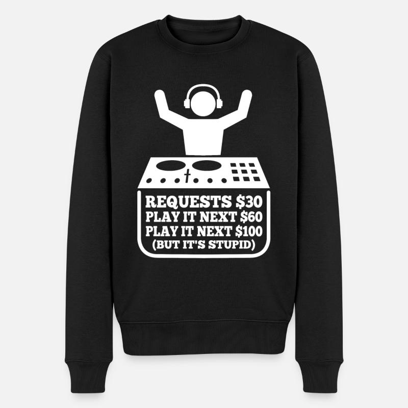 DJ Request - Männer Premium Bio Pullover - Schwarz