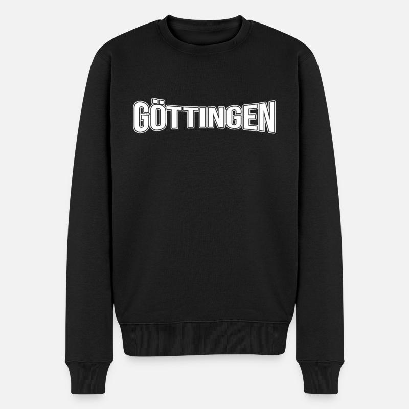 Göttingen - Männer Premium Bio Pullover - Schwarz