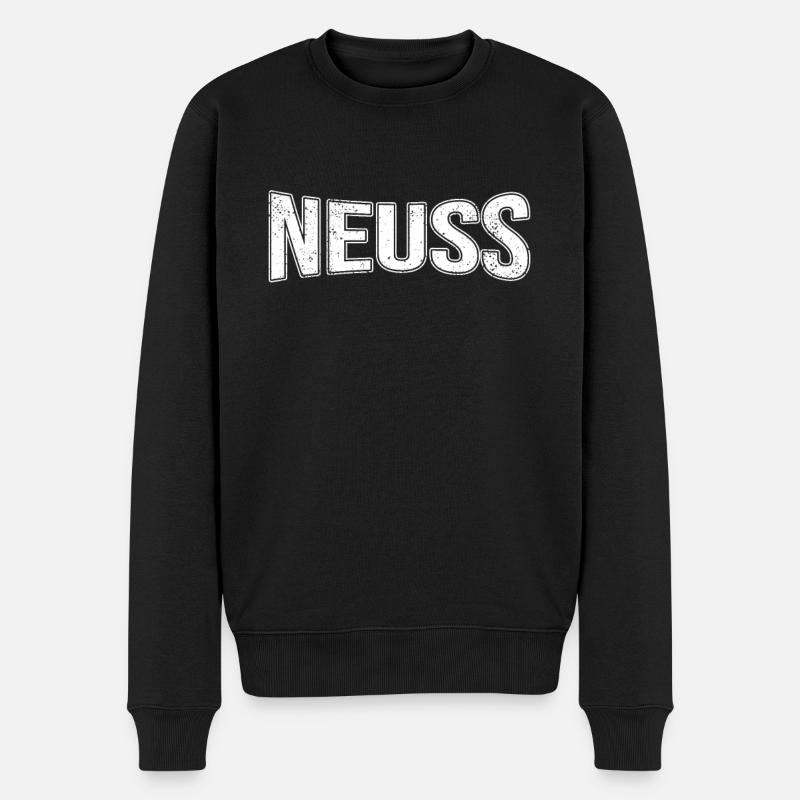 Neuss - Männer Premium Bio Pullover - Schwarz