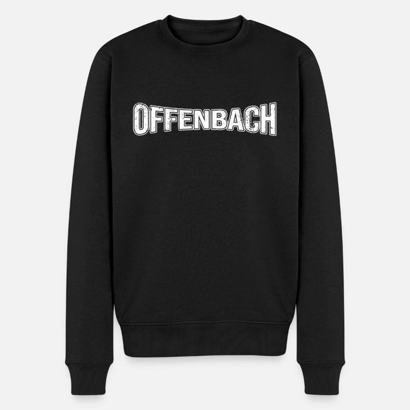 Offenbach - Männer Premium Bio Pullover - Schwarz