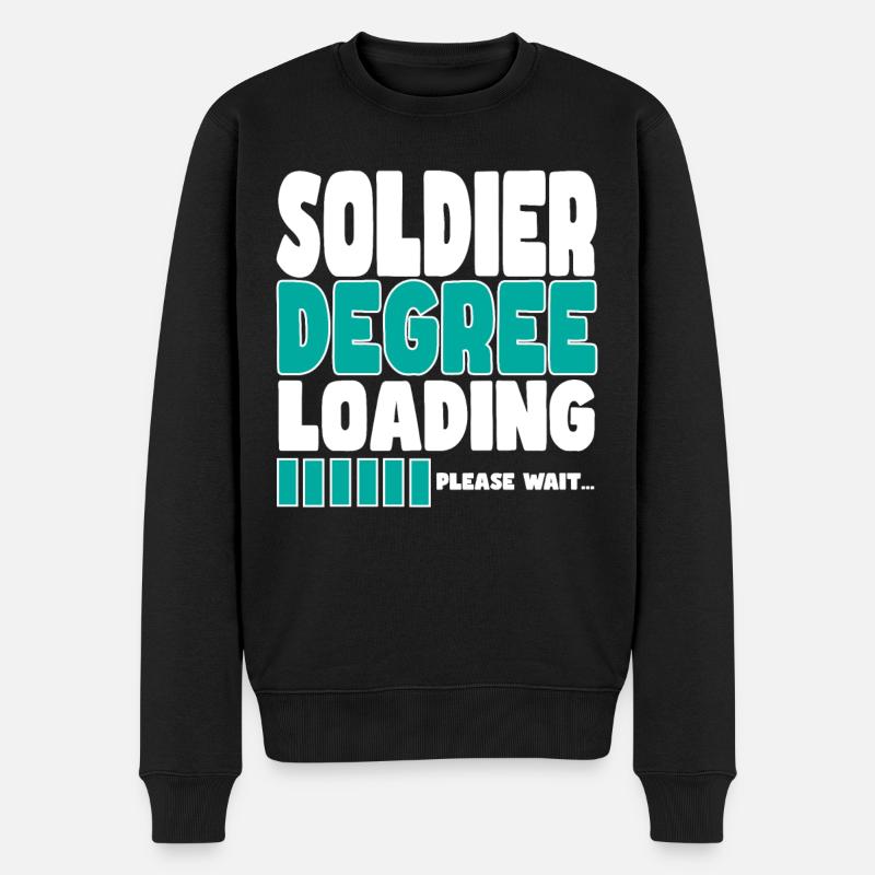 Le soldat invite à l’entraînement - Pull Premium bio Homme - noir