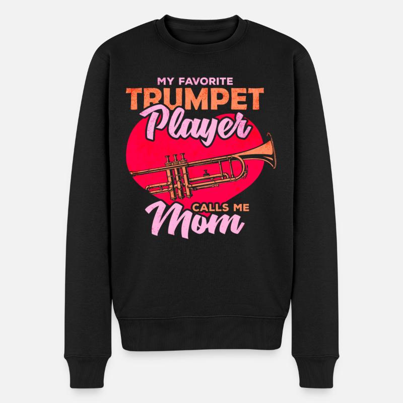 Trompette Mère Trompettes Instrument - Pull Premium bio Homme - noir
