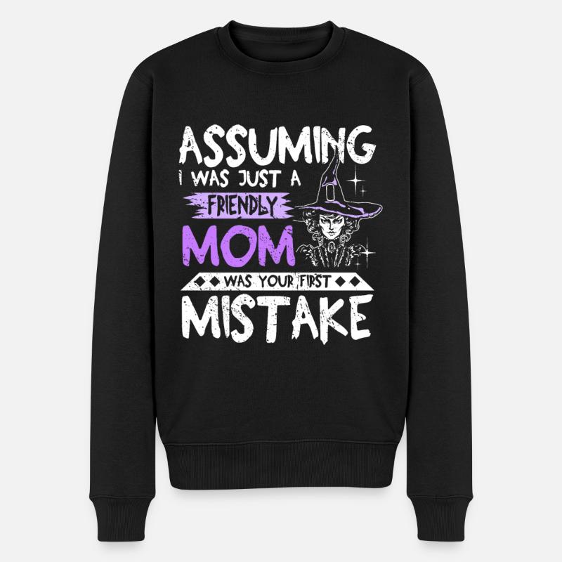 Maman amicale halloween disant - Pull Premium bio Homme - noir