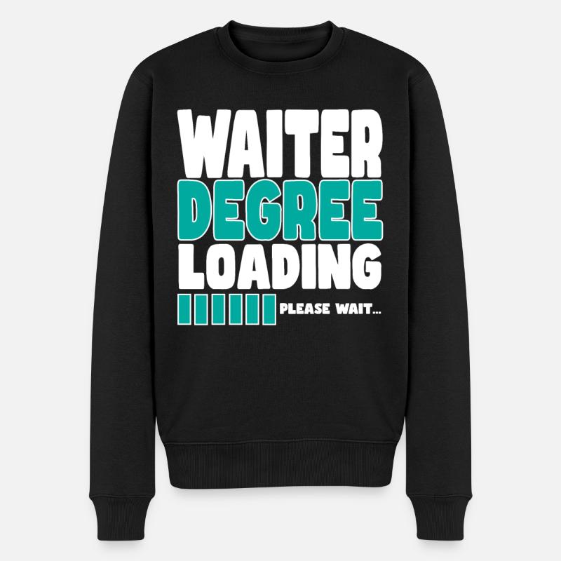 Kellner lädt Ausbildung - Männer Premium Bio Pullover - Schwarz