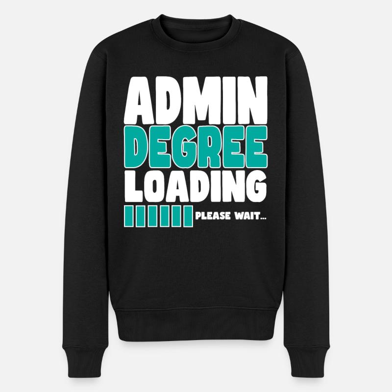 Admin lädt Ausbildung - Männer Premium Bio Pullover - Schwarz