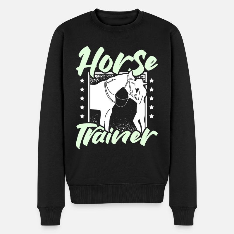 Entraîneur de chevaux - Pull Premium bio Homme - noir