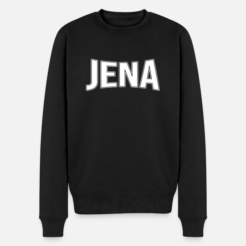 Jena - Männer Premium Bio Pullover - Schwarz