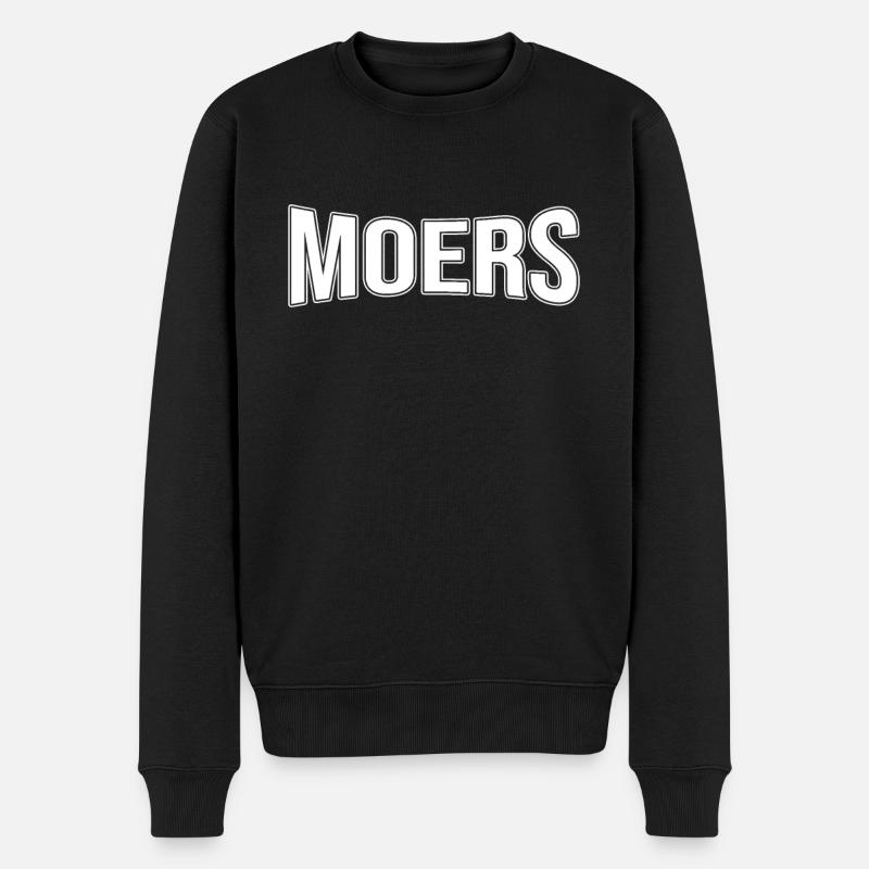 Moers - Männer Premium Bio Pullover - Schwarz