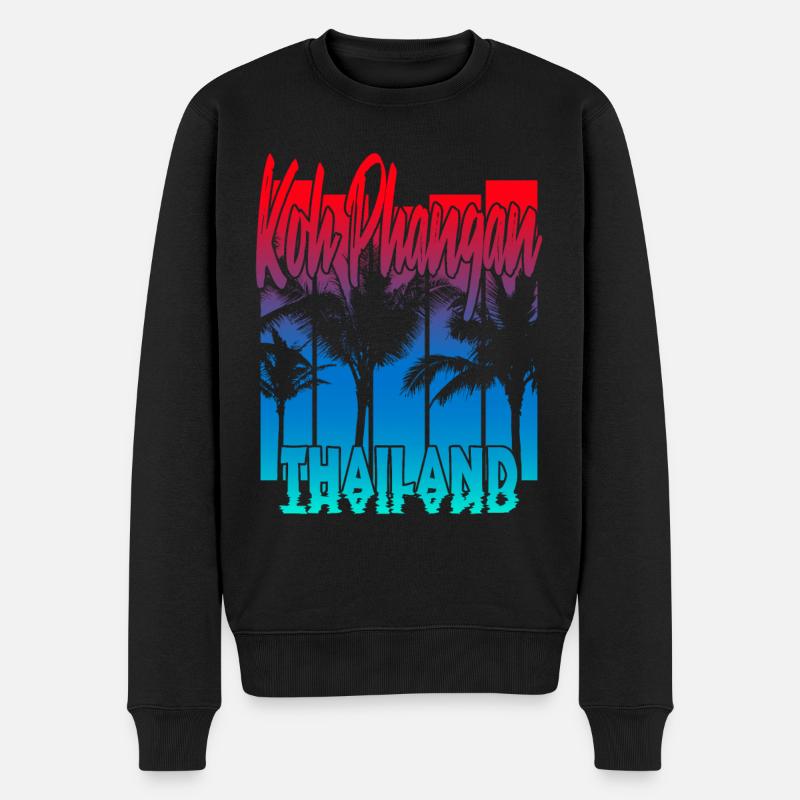 Koh Phangan Thaïlande - Pull Premium bio Homme - noir