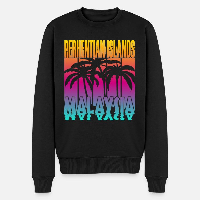 ÎLES PERHENTIAN MALAISIE - Pull Premium bio Homme - noir