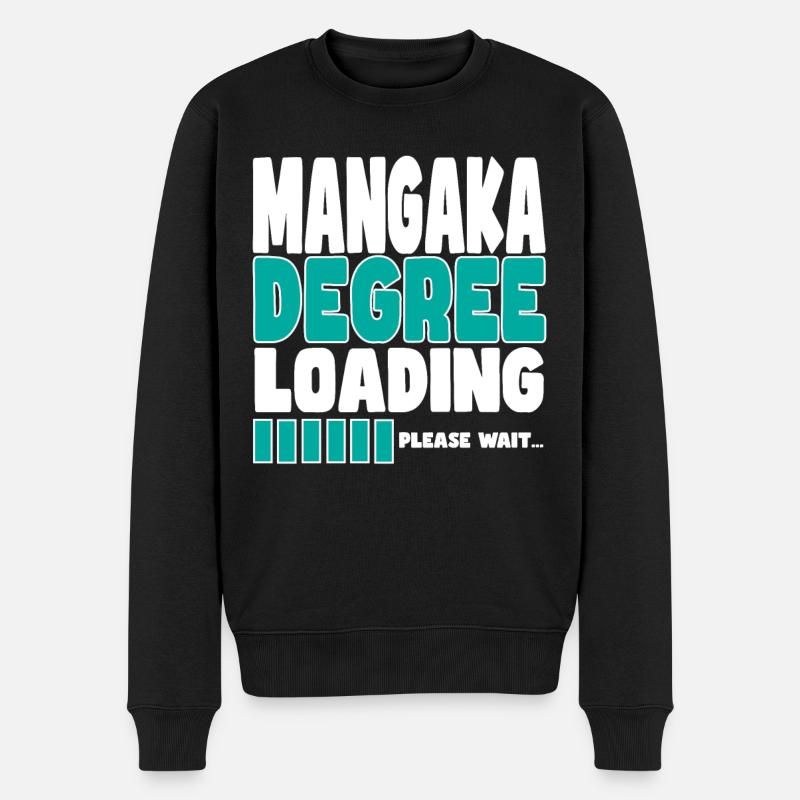 Mangaka invites training - Men's Premium Organic Jumper - black