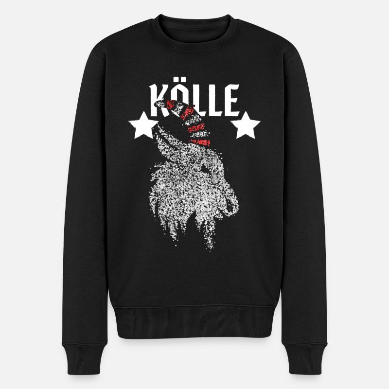 Kölle Köln Kölner Rot Weiß Karneval Kostümersatz - Männer Premium Bio Pullover - Schwarz
