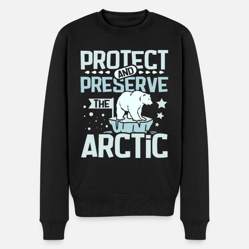 Protéger et préserver l’Arctique - Pull Premium bio Homme - noir
