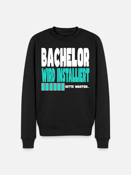 Bachelor wird installiert - Männer Premium Bio Pullover - Schwarz