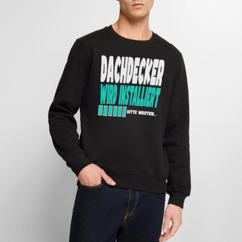 Dachdecker wird installiert Männer Premium Bio Pullover