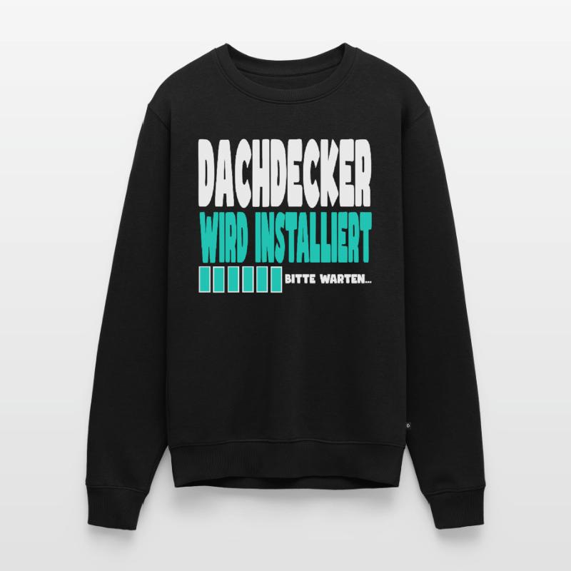 Dachdecker wird installiert Männer Premium Bio Pullover
