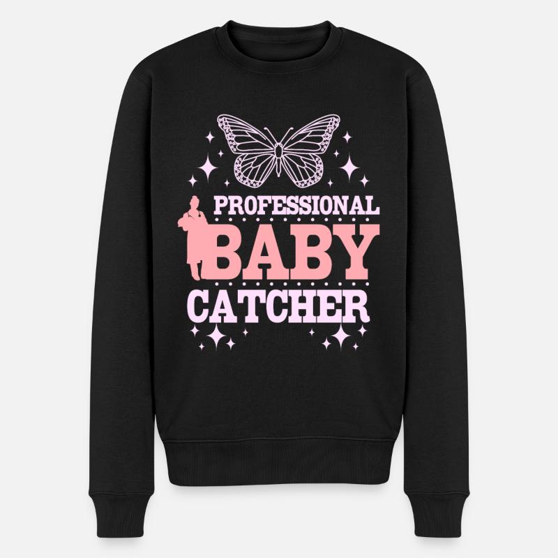 Attrape-bébé professionnel - Pull Premium bio Homme - noir