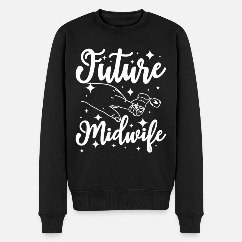 Future sage-femme - Pull Premium bio Homme - noir