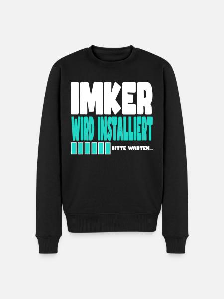 Imker wird installiert - Männer Premium Bio Pullover - Schwarz