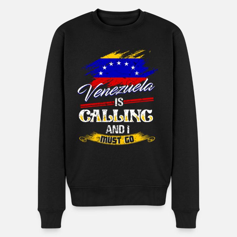 Vacances au Venezuela - Pull Premium bio Homme - noir