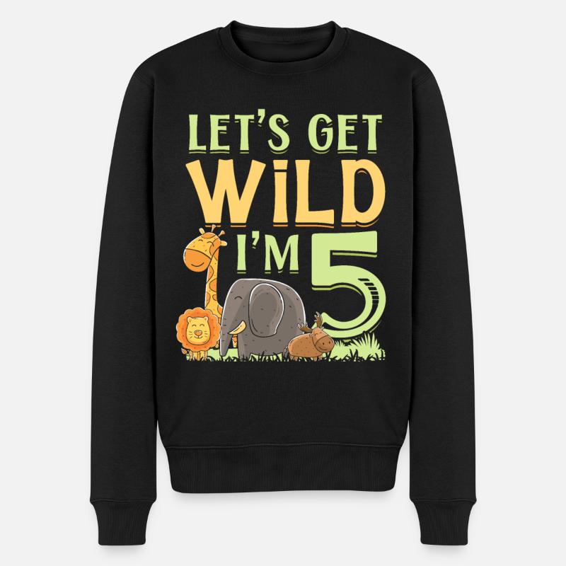 Elephant - Men's Premium Organic Jumper - black